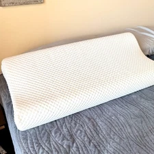 Aeromax Cervical Contour Memory Foam King Pillow For Neck Pain Relief EUC