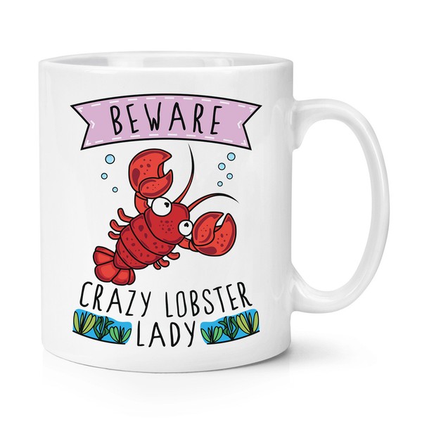Beware VerrüCkte Lobster Damen 284Ml Becher Tasse - Lustig Tiere-image