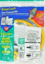 BrassCraft CSSD44-48 P 1/2" MIP x 1/2" MIP 48-Inch Gas Appliance Connector