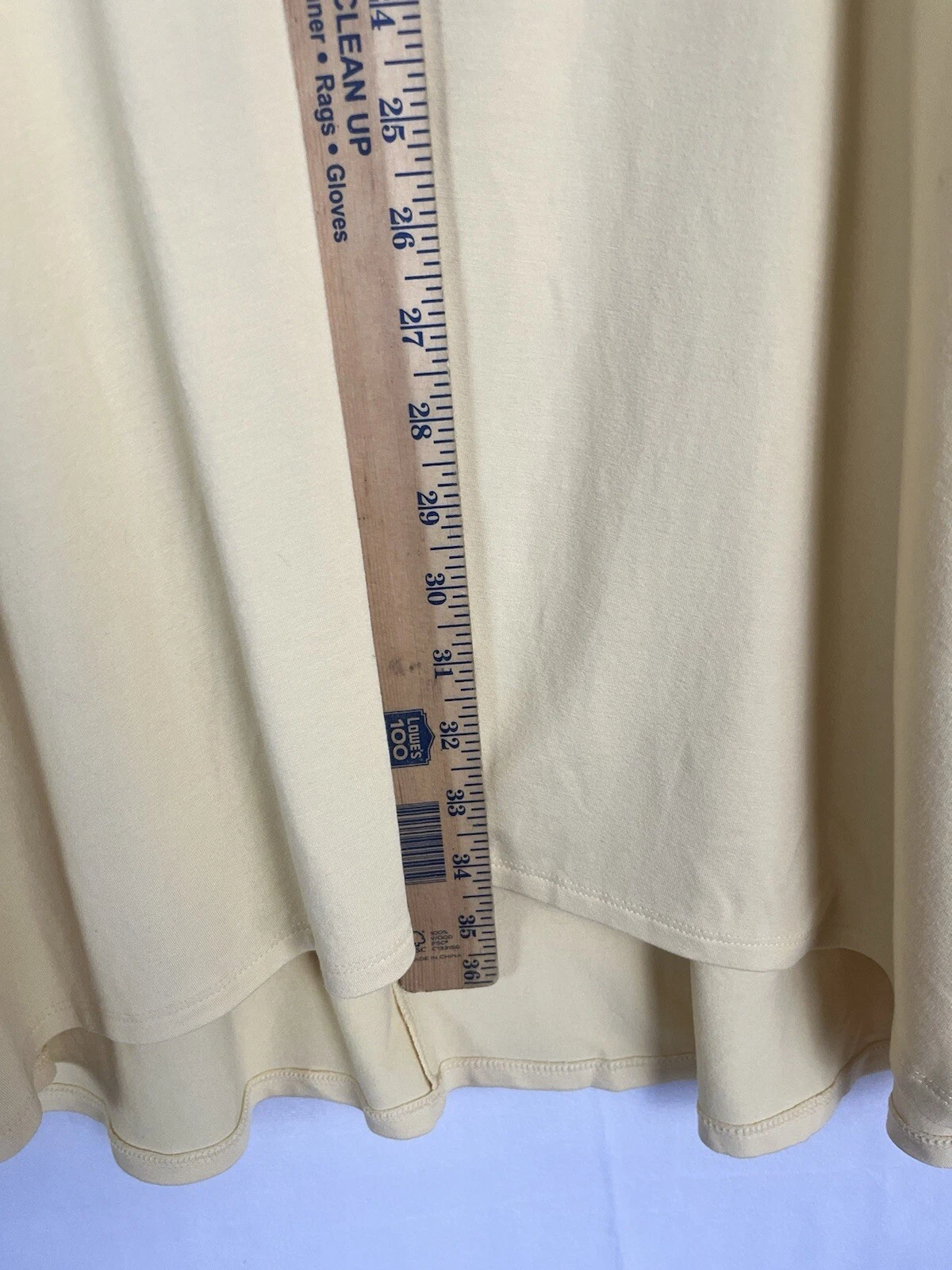 VETEMENTS Abito donna J. JILL giallo scollo a V senza maniche con tasche taglia Petite Small