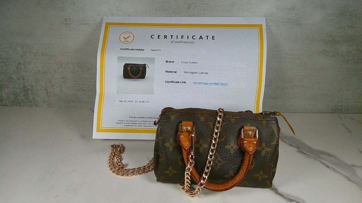 Authentic Louis Vuitton LV Monogram Vintage Mini Nano Speedy Authentic Louis Vuitton LV Monogram Vintage Mini Nano Speedy