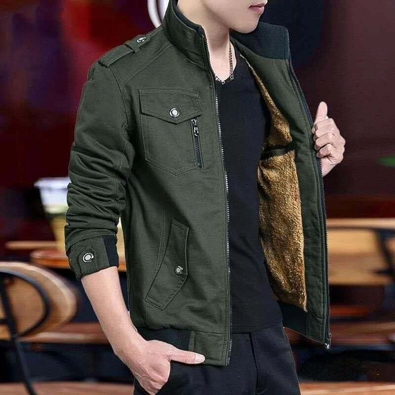 Lined top bomber jacket