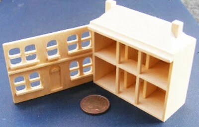 Puppenhaus Naturoptik Holzgrundstück Maßstab 1:12 Miniatur 386 tumdee