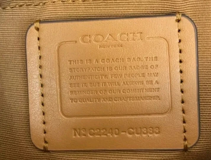 Borsa a tracolla Coach X Observed By Us Teri nuova con etichetta in pelle con stampa gesso