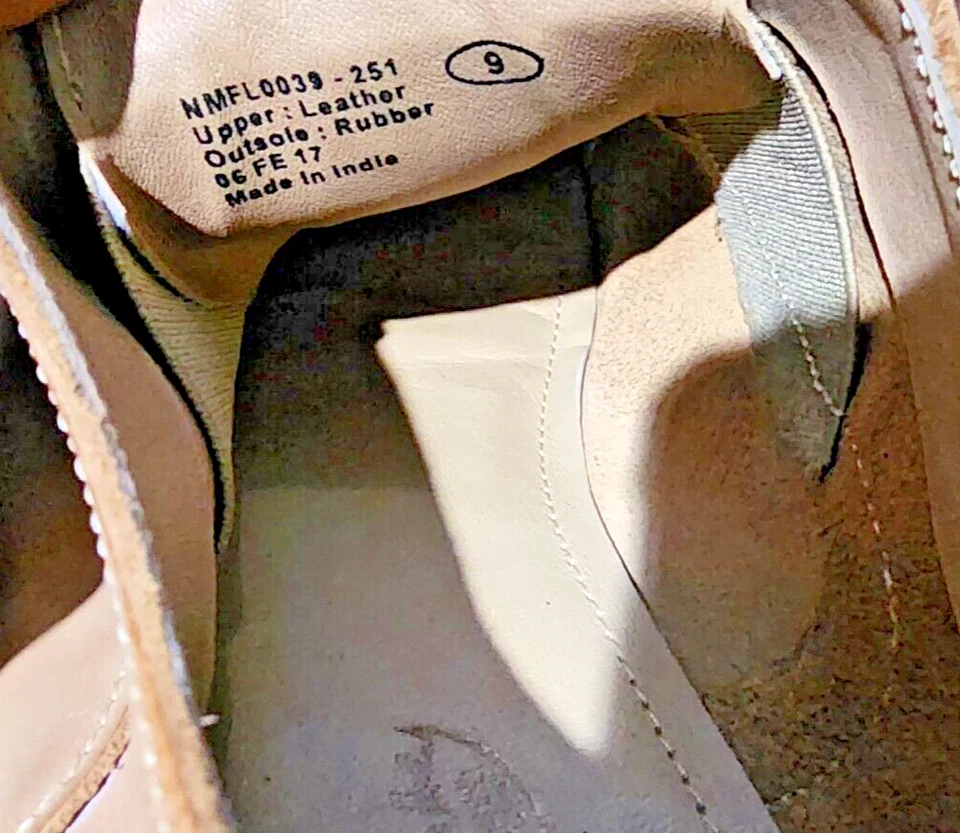 Zapato informal Naughty Monkey Slip Knot Oxford para mujer talla 9 tostado sin cordones Foto 3 de 4