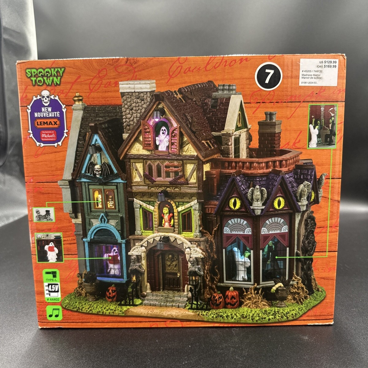 Xlamv まとめ売り NEW! Lemax Spooky Town Madness Manor #45205 Halloween