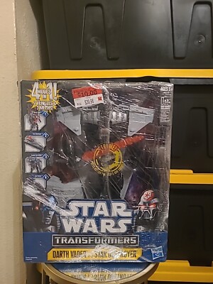 Transformers Star Wars Darth Vader to Star Destroyer NEW Collectible Toy Sounds 