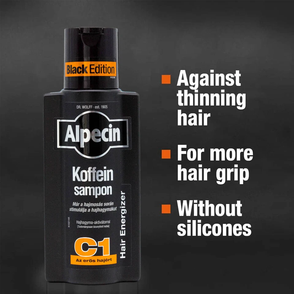 Champú con cafeína Alpecin C1 - Prevenir la caída del cabello, aumentar el crecimiento del cabello 10 x 250 ml Foto 2 de 4