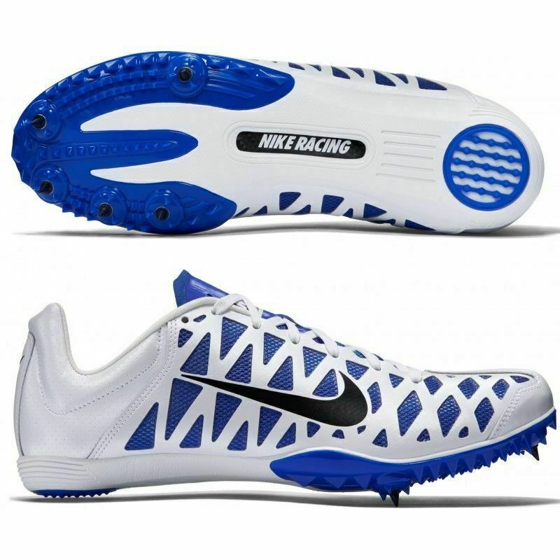 período seguro emocionante NEW Nike Zoom Maxcat 4 White / Black / Blue w/Spikes Unisex Multiple Sizes  Track | eBay