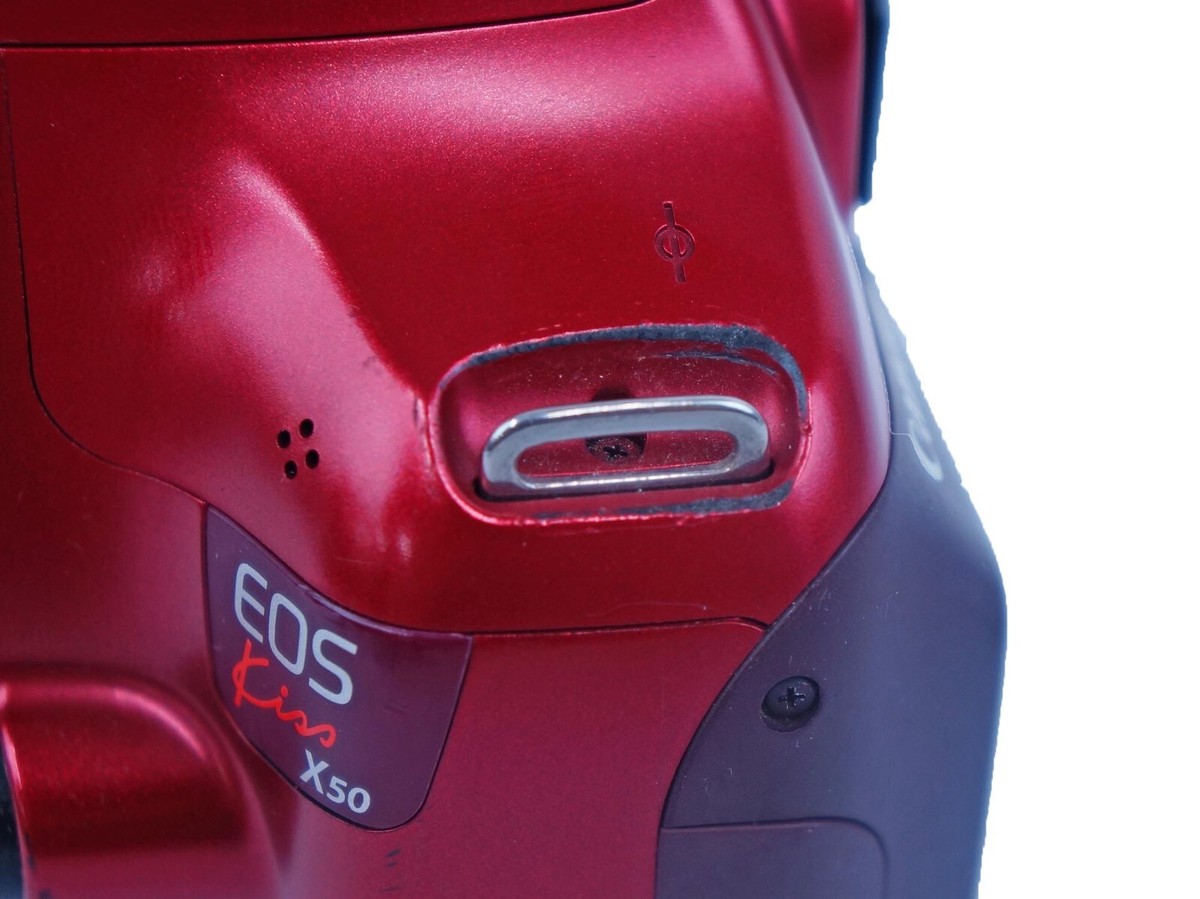 Canon Digital SLR Camera DS126291 Eos Kiss X50 Red Body Only Canon Digital SLR Camera DS126291 Eos Kiss X50 Red Body Only