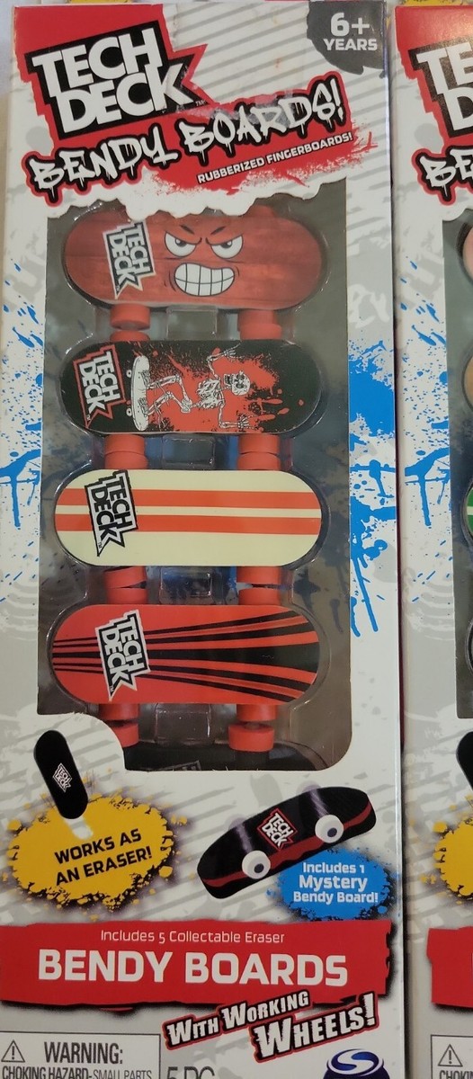 アート・デザイン・音楽 Learning the Fingerboard Tech Deck Bendy Boards Collectable Eraser Fingerboard