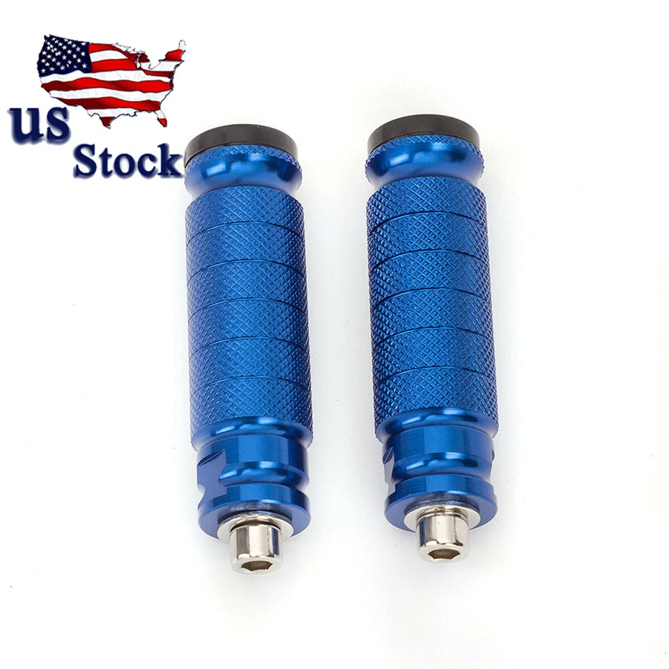 Pedal de clavija de pie CNC para Kawasaki ZX10R ZX6R Ninja300R Ninja250R azul Foto 2 de 4