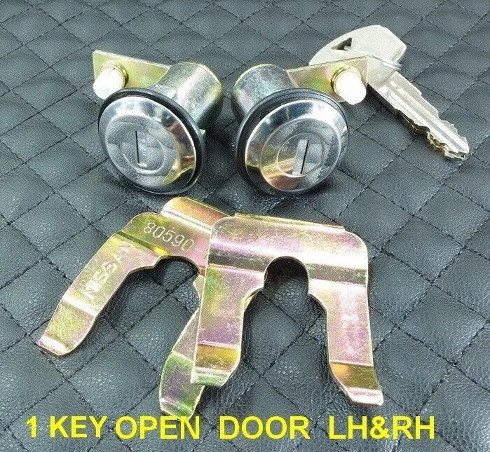 DATSUN FAIRLADY 240Z 260Z 280Z S30 BLUEBIRD 510 PICKUP 620  DOOR LOCK  L R + KEY Foto 2 de 3