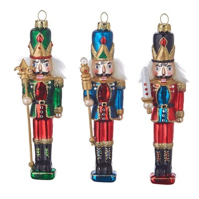 2020 Nutcracker Traditions 6.5-Inch Nutcracker Ornament, Assortment of 3