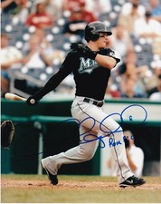 CHRIS COGHLAN   MIAMI MARLINS   ACTION SIGNED 8x10