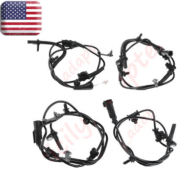 4 ABS Wheel Speed Sensor Front Rear Right & Left For Ford Edge 11-13 & MKX 11-15