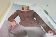 Stylecraft Knitting Pattern 8096 Ragtime Sweater 32-42"