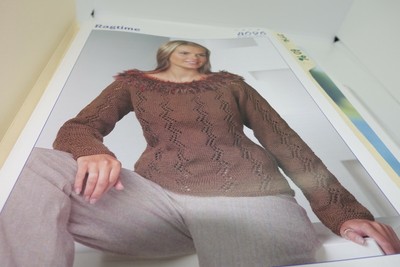 Stylecraft Knitting Pattern 8096 Ragtime Sweater 32-42''
