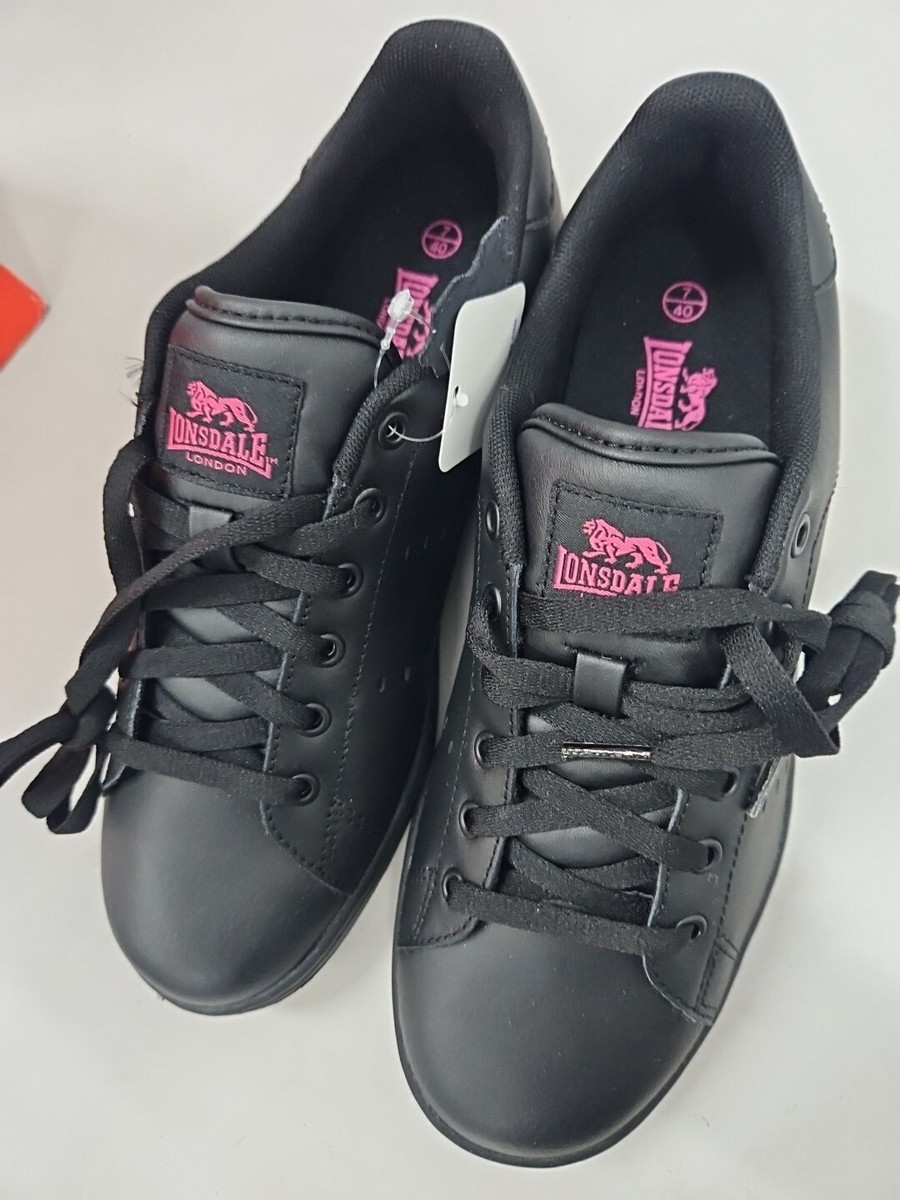 Lonsdale Women Trainers Black NEW IN BOX Size EU40 UK7 US9