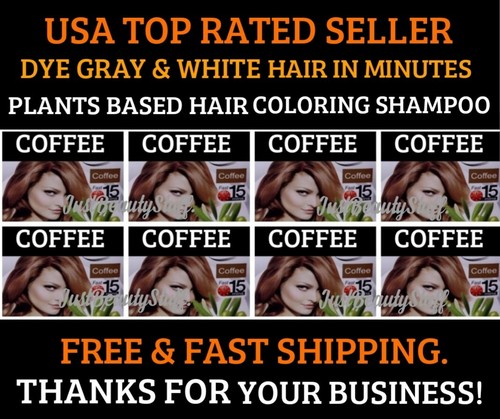 5PCS COFFEE BROWN ORGANIC HAIR DYE SHAMPOO COLOR GRAY HAIR IN MINUTES US SELLER | eBay 5PCS COFFEE BROWN ORGANIC HAIR DYE SHAMPOO COLOR GRAY HAIR IN MINUTES US SELLER | eBay