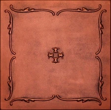 Home Decor Ceiling Tiles Glue UP Atena R5 Antique Copper (21.12 sq. ft )Lot of 8