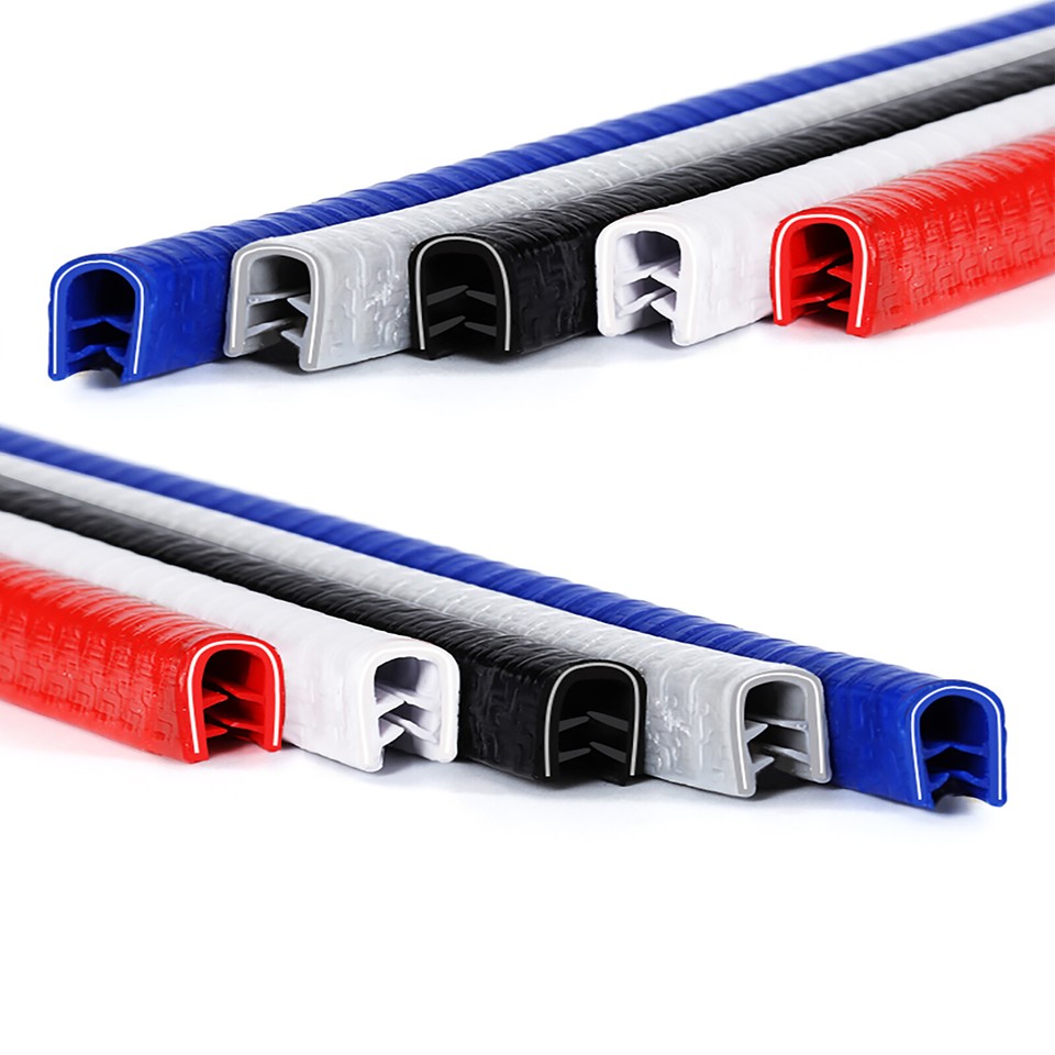 U-Shape Car Door Edge Strip Lock Molding Rubber Seal Trim Protector ...