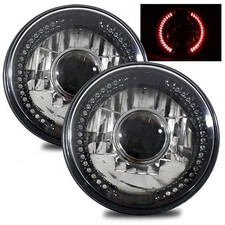 1988 1989 Dodge Raider 7 H6024 H6014 H6015 Round Semi-sealed Beam Projector...