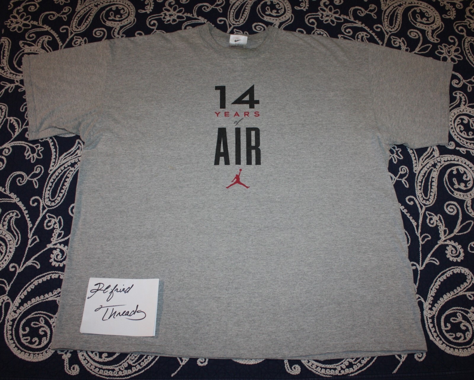 Air Jordan, RaRe! Vintage 1998 Nike Air Jordan XIV 14 Shoes XXL T Shirt (1,2,3,4,5,6 retro)