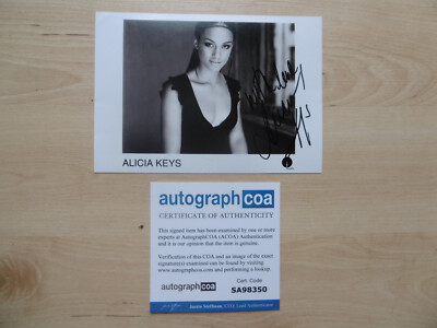 Alicia Keys Original Autogramm signed 13x18 cm Bild ACOA