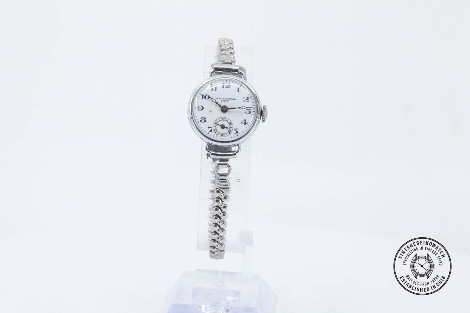 VINTAGE ROY CHRONOMETER SUB SECOND HAND WIND WATCH - image 6