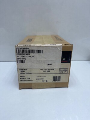 General Electric Ge CR305C002AAST Größe 1 Magnetkontakt 115-120V-AC 10HP