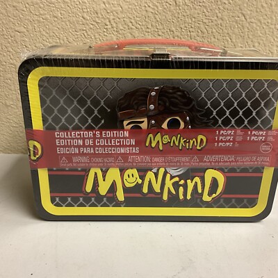 Funko Pop! WWE Mankind Lunchbox GameStop Exclusive 5 Piece Bundle New Sealed