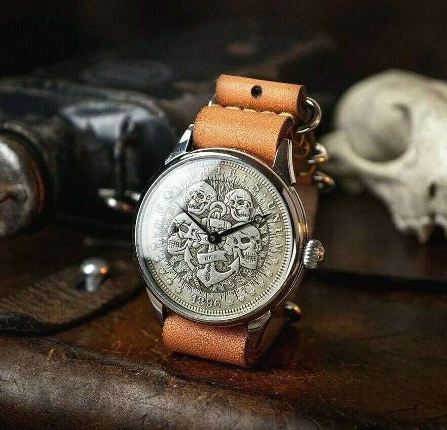 Skull watch deals strap