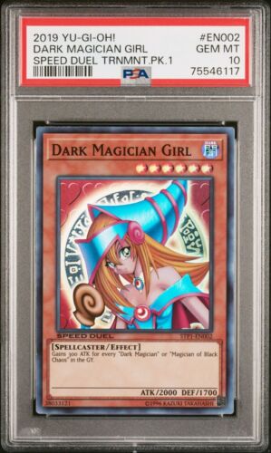 PSA 10 - Dark Magician Girl STP1-EN002 Speed Duel Tournament Pack 1 Super YuGiOh - Picture 1 of 2