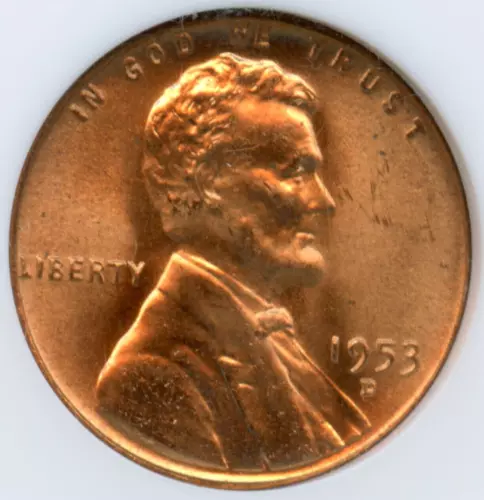 NGC - Wheat Cent - 1c - 1953 D - MS-67-RD