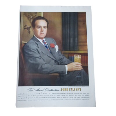1941 Lord Calvert Whiskey / Spic And Span Contest - Vintage Print Ad