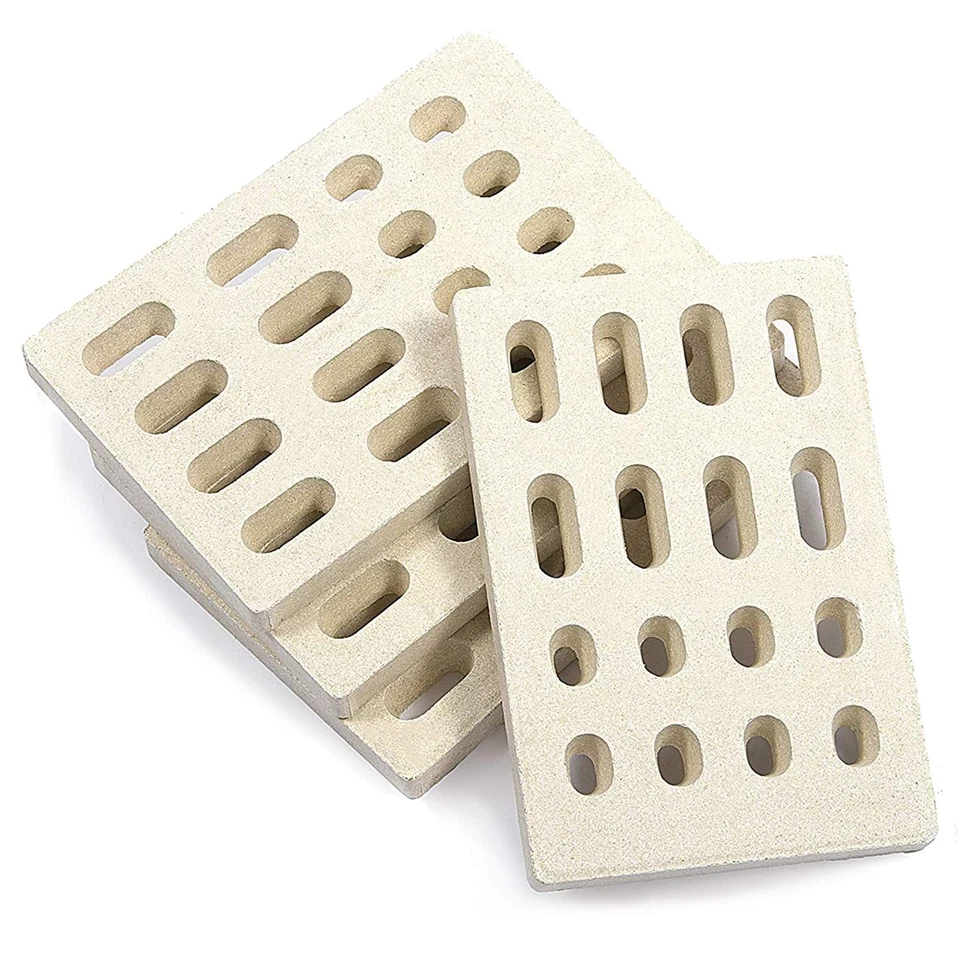 Pacote com 8 briquetes de cerâmica, aço inoxidável, sem sabor, briquete de cerâmica para grelha... - Imagem 3 de 4