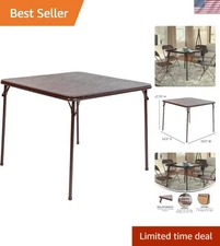 Versatile 33.5" Square Folding Card Table - Perfect for Game Nights & Gatherings