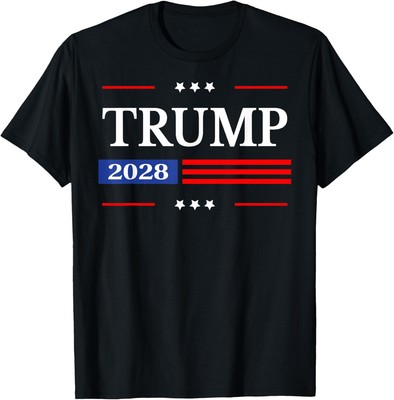 Donald Trump 2028 President American Flag Pro Trump Unisex T-Shirt