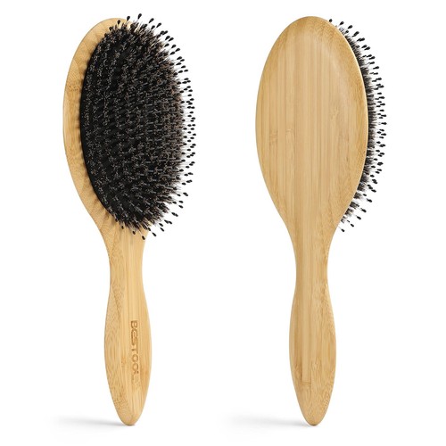 Hair Brush, Boar Bristle Hair Brushes for Women men Kid, Boar & Nylon Bristle... - Picture 8 of 9