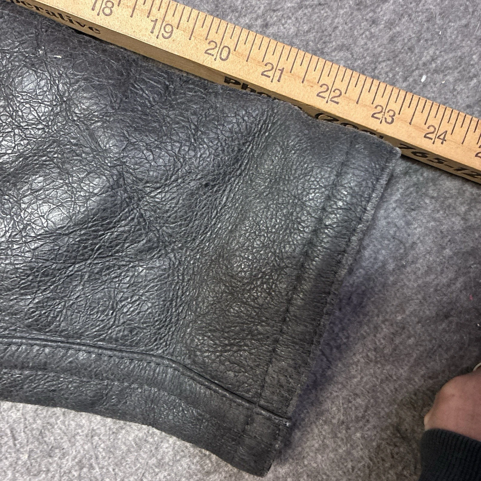 Vintage Calafate Shearling Jacket Men Medium Argentina Button Down 80s Western image 10
