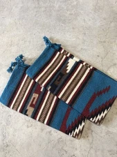 El Paso Saddle Blanket Rug (Lot Of 2) Southwest Pattern 20”x40”