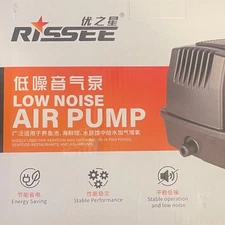 RISSEE LAP-50 Low Noise Machinery, Aquarium Air Pump Fish Pond Restaurant Equip