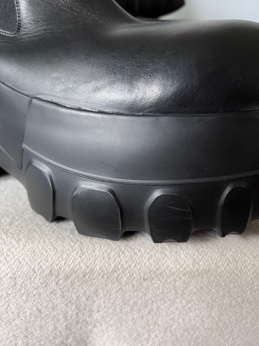 Rick Owens Beatle Mega Tractor Boots - Size 44 - Black - NEW