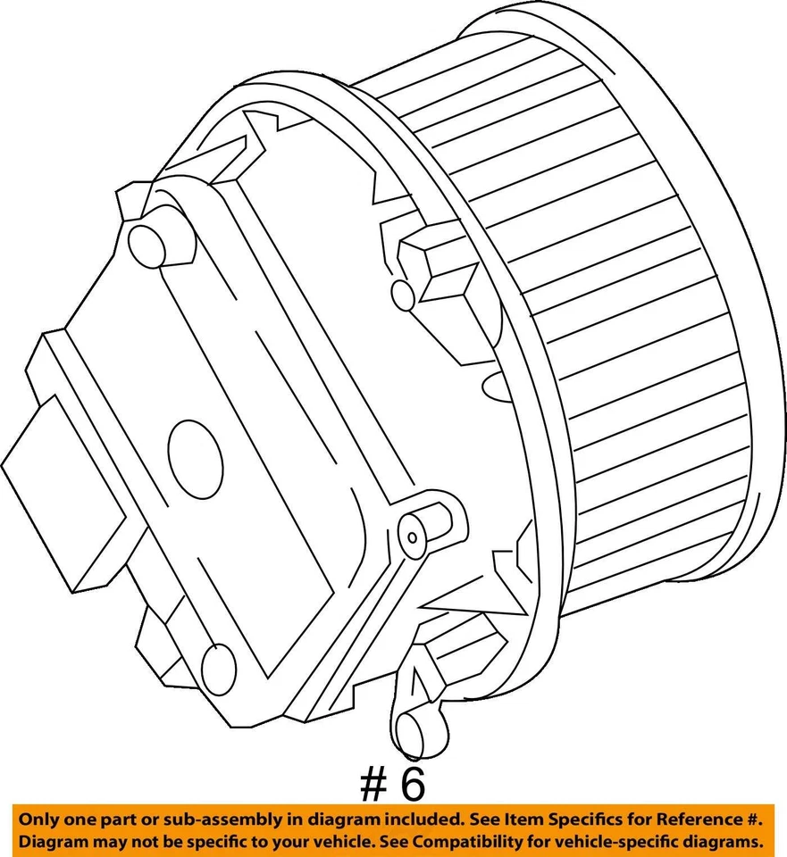 AUDI SQ5 2018-2021 OEM delantero climatización aire acondicionado ventilador motor 4M1820021B Foto 4 de 4