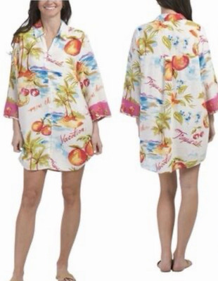 Label of Love | Anthropologie Linen Blend Nalani Shirt Dress Swim Cover-Up Sz XL