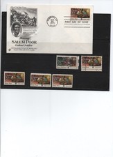 Briefmarken USA 1975: Salem Poor = 10 C _ postfrisch + gestempelt + FDC