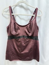 RUBY RIBBON Size 44 Dark Burgundy Full Support Shapewear Cami