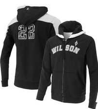 FISLL WNBA A'Ja #22 Wilson Player Hoodie Black Gray Womens Las Vegas Aces Med