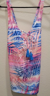 Swim tankini top Beach House Paradise Peri 504 size 8 NWT MSRP 75.00